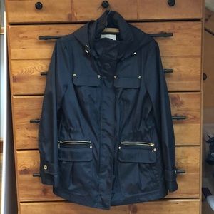 Michael Kors navy raincoat